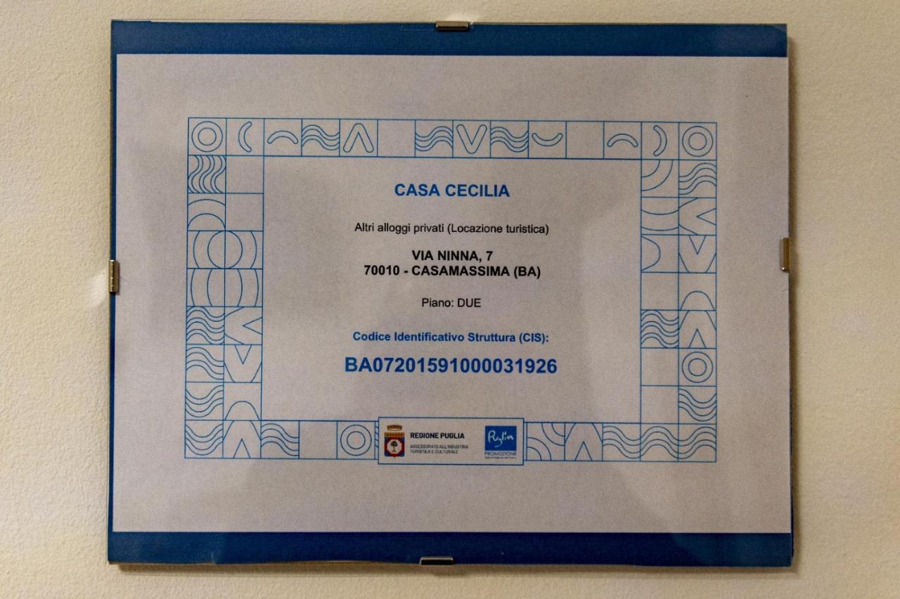 Ferienwohnung Casa Cecilia Casamassima Exterior foto